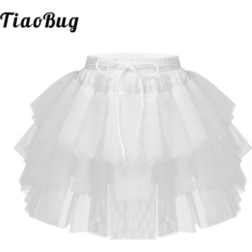 Kids Petticoats for Flower Girls Dresses A-line Pleated Crinoline Girls Wedding Underskirt Tutu Skirt Prom Vestido Petticoat