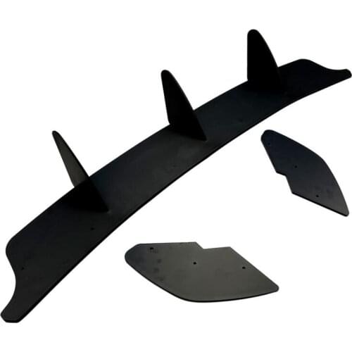 Car Rear Bumper Diffuser Lip Spoiler Splitter & Rear Side Splitters Fins Trim 2008-2013 For Volkswagen Golf 6 MK6 GTI