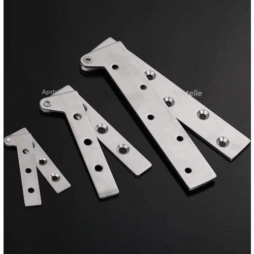 Door shaft stainless steel chicken mouth hinges upper and lower hinges heaven and earth shaft 180 degrees rotation one word hing