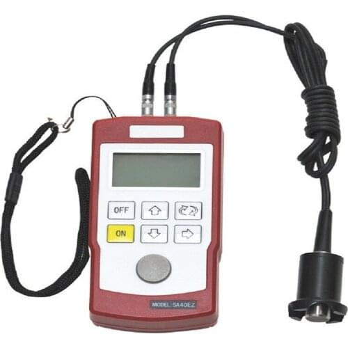 Hot Sale Digital Handheld Ultrasonic Tester 0.7 ~300mm Metal Thickness Gauge Ultrasonic Meter 4 digits LCD backlight Display