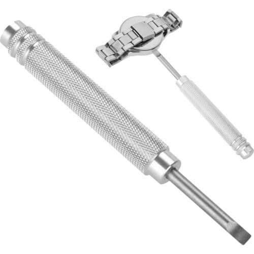 Watch Opener Tool Case Opener Pry Type Repair Tools, Aluminum Handle with Steel Head