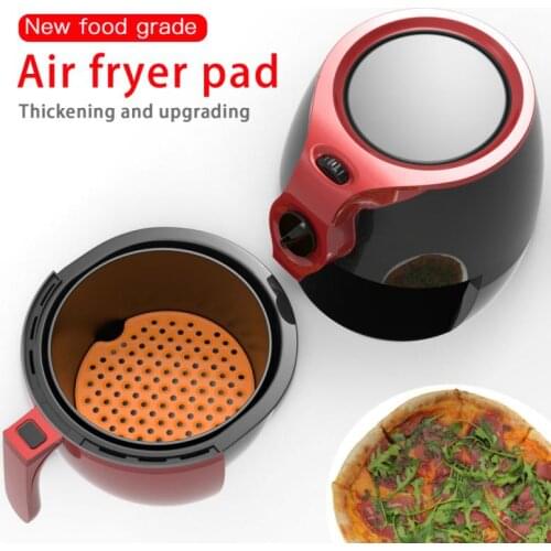 Air Fryer Mat Non-Stick Deep Fryer Liner Food Grade Silicone Deep Fryer Basket Easy To Clean Kitchen Gargets 7.5~9 Inch Steamer