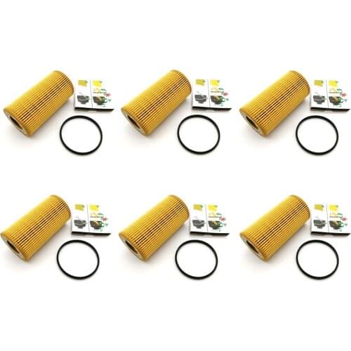 Yubao 6Set 06D 115 562 Oil Filter For Audi A4 Volkswagen Golf GTI Jetta 2.0T & 2.5L 06D115562 HU719/6x