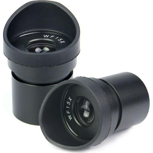 Pair of 15X Wide Field 30mm Mounting Stereo Microscope Eyepiece with Eye Cups