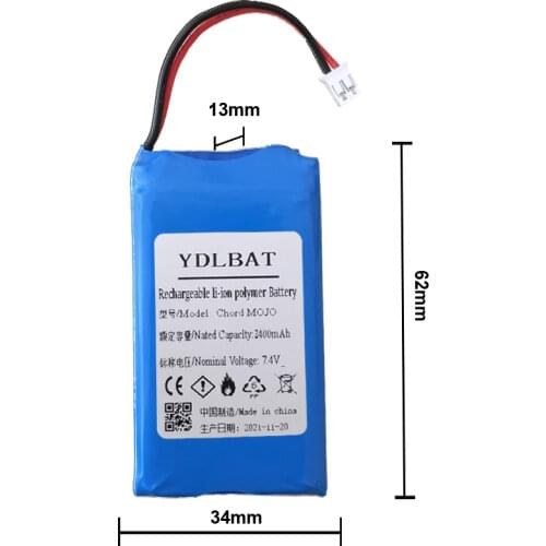 Rechargeable 1500mAh 7.4v Battery For Chord MOJO Accumulator AKKU