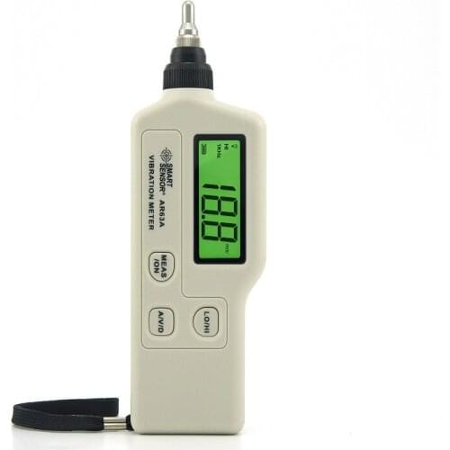 Portable Digital Vibration Meter High Accuracy Vibration Tester AR63A Velocity Measuring Range 0.1~199.9mm/s