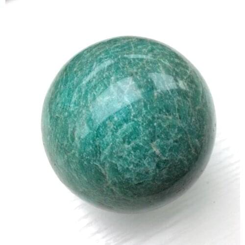 Natural amazonite quartz sphere healing crystal ball feng shui crafts home decoration