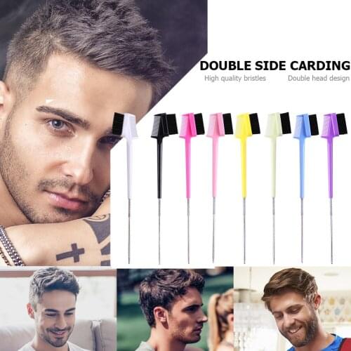 Beauty Double Side Edge Hair Comb Control Hair Brush For Hair Styling Salon Professional Accessories Hair Brush Random Color