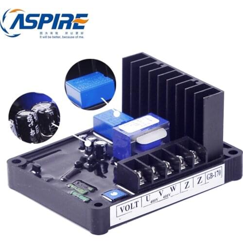 Free Shipping Brush Alternator STC AVR GB170 For Generator With Carbon Brush