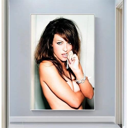 Silk Cloth Wall Poster Elizabeth Hurley Art Home Decoration Gift