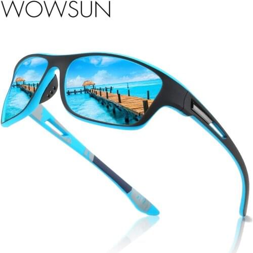 WOWSUN New Unisex Polarized Driving Sunglasses Men Stylish Polarized Sun Glasses Eyewear Men UV400 Glasses WO-012