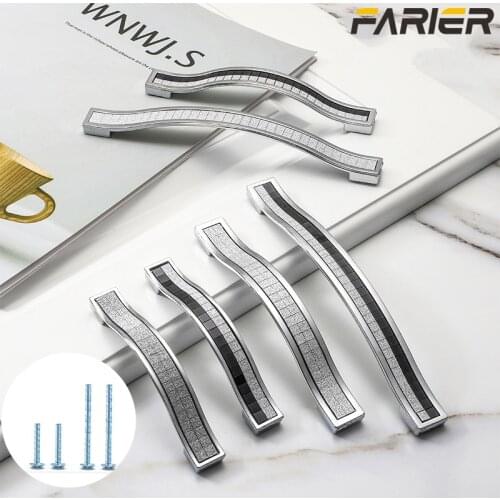 Rhinestone Crystal Drawer Europe Style Aluminum-Alloy Furniture Door Pull Handle for Dresser Cabinet Cupboard Kitchen Knob