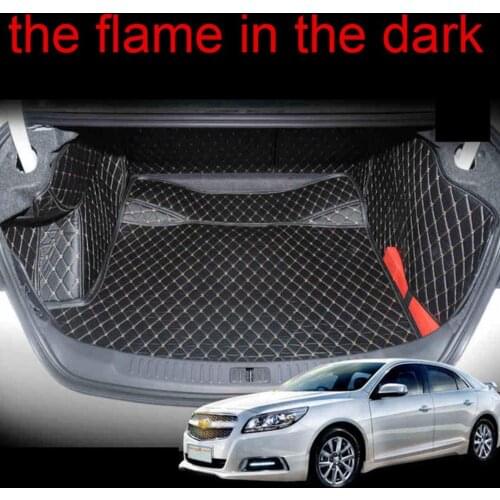 Fiber leather car trunk mat for chevrolet malibu 2012 2013 2014 2015 2016 car accessories