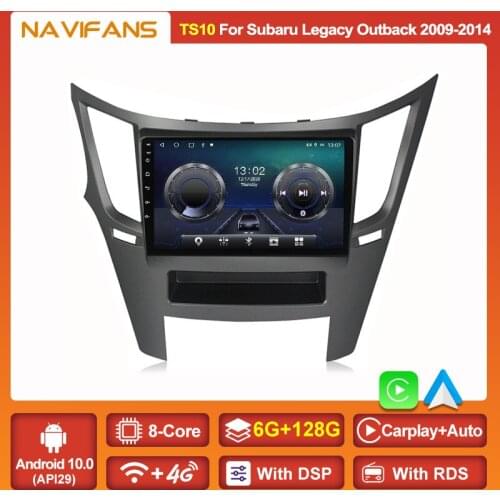 Built-in Carplay Auto Android 11 Car Radio For Subaru Impreza Outback 3 4 Legacy 5 2009-2014 Multimedia DVD Player 2din DSP GPS
