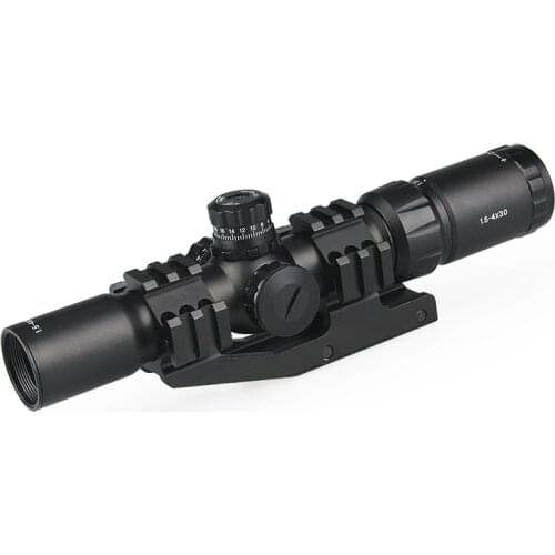 1.5-4X30 rifle sight scope for rifles military scope air rifle for airsoft gun red/green/blue illuminated GZ10246