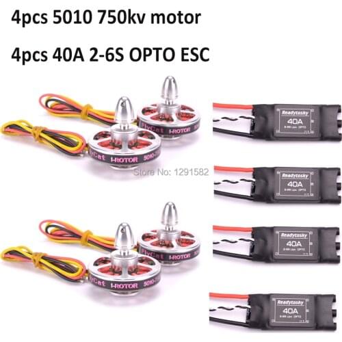 5010 360kv / 750kv Brushless motor Readytosky 40A ESC OPTO 2-6S for ZD550 ZD680 Quadcopter