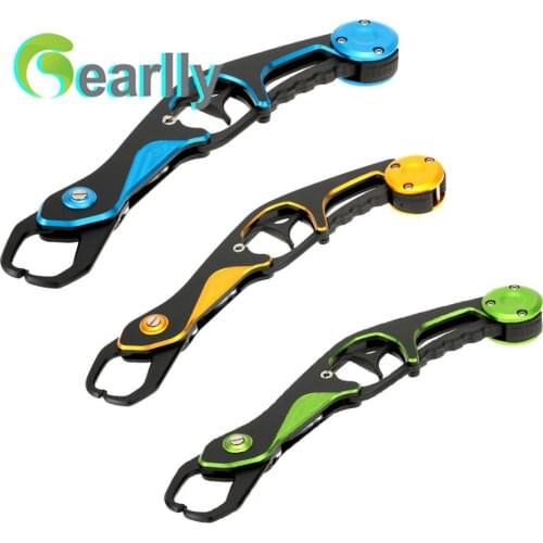 25cm Aluminum Portable Fish Lip Grabber Fish Catching Grip Fishing Gripper Grip Tool 50kg Loading