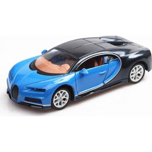 1:36 scale metal alloy car Bugatti Chiron classic sports car die-casting car model adult children toys collection