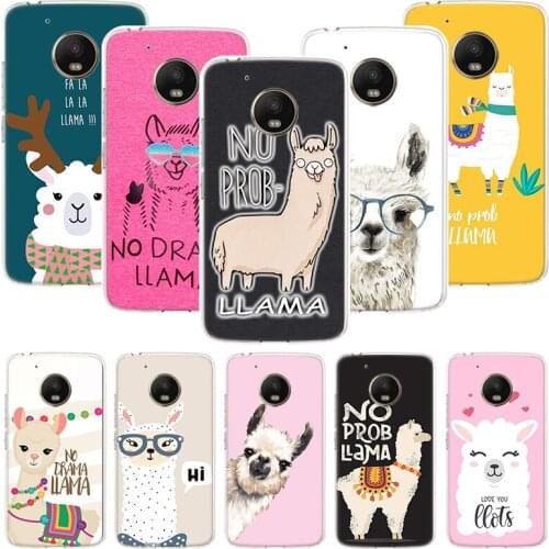 Lama Llama Alpacas Phone Case For Motorola Moto G9 G8 G7 G6 G5 E6 E5 E4 Plus Play Power One Action Macro Coque Cover Capa