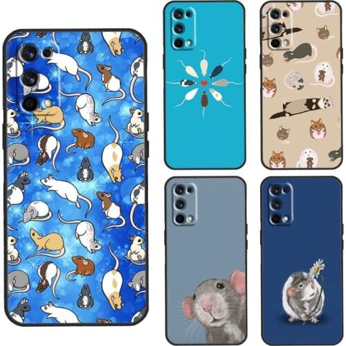 Mouse Rat Case For Realme 6 7 8 Pro 7i C3 C21 GT Q3 Pro Phone Cover For OnePlus 9 Pro 7 Nord 7T 8T