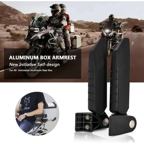For BMW R1200GS LC Adventure R1250GS Aluminum Rear Box Passenger Armrest F850 GS F750 GS G310 F800GS ADV Tail Box MT-09 390