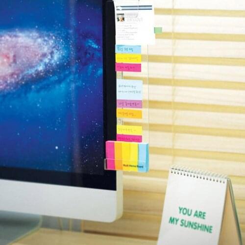Memo Board Multi-functional Self-adhesive Acrylic Side Panel Monitor Sideboard for Screen