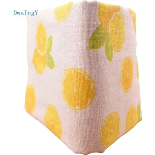 DwaIngY Yellow lemon Cotton Linen Fabric For Sewing DIY Quilting Sofa,Curtain Bag/Cushion Furniture Cover Material 50x155/pcs