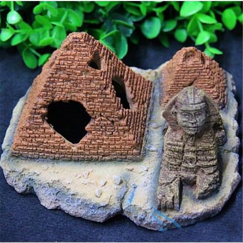 Simulation Ancient Egyptian Pyramids Sphinx Fish Tank Decoration Hiding Place fish tank aquarium landscaping decoration