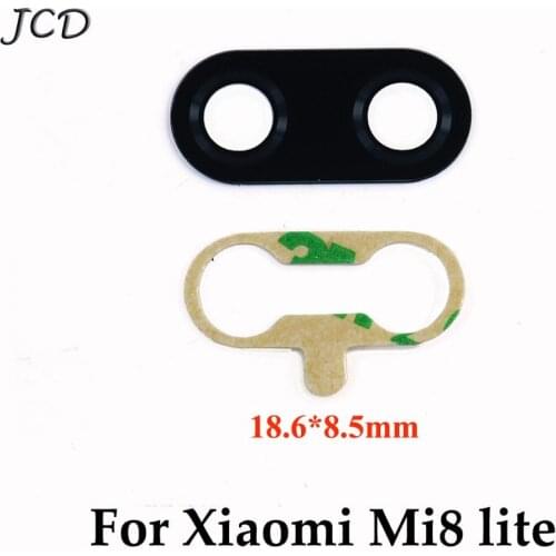 JCD 2pcs Rear Back Camera Glass Lens Cover For Xiaomi Redmi Note 7 / Mi 8 Lite 8lite with Ahesive Sticker Replacement Parts