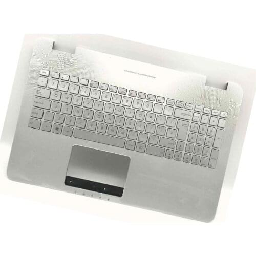 UK keyboard for Asus GL551JM GL551JW GL551 GL551J Top case silver palmrest
