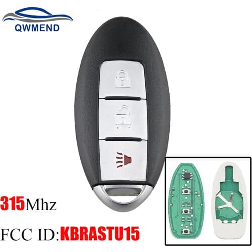 BHKEY KBRASTU15 3Buttons Upgrade Car Remote key For Nissan Armada Frontier Murano Pathfinder Quest Titan 315Mhz Smart Car Key