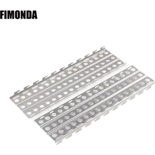 2pcs Metal Recovery Board Mud Snow Sand Ladder Decoration for 1/10 RC Crawler Axial SCX10 Traxxas TRX4 Tamiya CC01 D90 D110 TF2