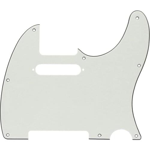 New 8 Hole Electric Guitar Pickguard Scratch Plate 3Ply Ivory for FD Tele Style Guitar Parts