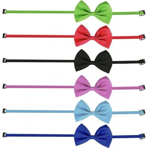 Wholesale 50 PCS Polyester DOG Puppy CAT Pet Bowtie Lot Pet Bow Tie Dog Necktie And Suitable For Kids Clothes Tie