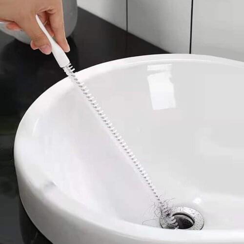 Bendable Pipe Dredge Sewer Hair Cleaner Wash Basin Cleaning Brush Water Pipe Tool For Bathroom Cleaning Tools Household Products