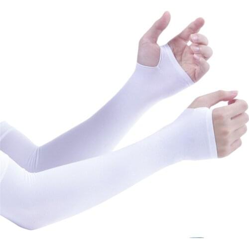Ice Silk Arm Sleeves Outdoor Sports Accessories Cycling Bicycle Driving Fishing Anti-uv Sunproof Arm Covers Arm Cooler