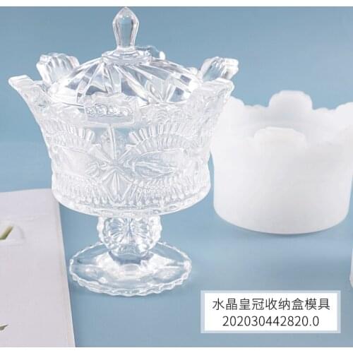 Silicone Mold For Drop Crystal Candy Jar Storage Box Ornaments Ashtray Silicone Mould Jewelry Making DIY Tool Home decoration