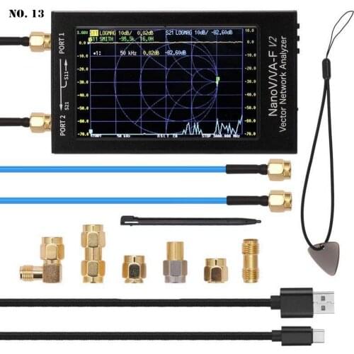 NanoVNA-F V2 4.3 Inch IPS LCD Display Vector Network Analyzer S-A-A-2 Antenna Analyzer Short Wave HF VHF UHF 5000mAh Web Tester