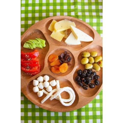 Rotating Serving Plate - 5 Sections 30 Cm