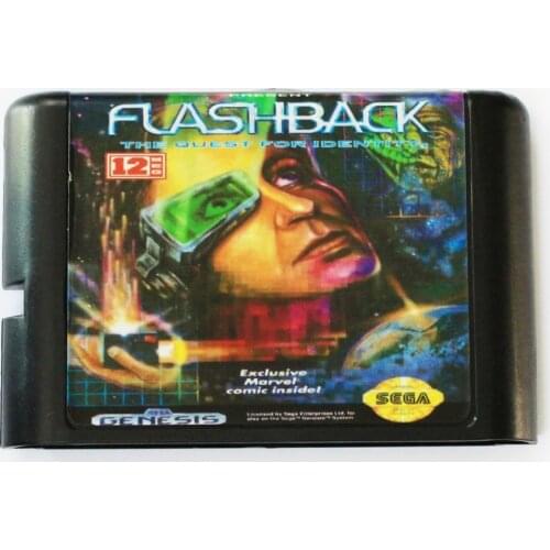 Flashback 16 bit MD Game Card For Sega Mega Drive For SEGA Genesis