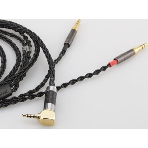 High Qaulity HC028 8 Cores Headphone Earphone Cable For Denon AH-D600 D7100 Hifiman Sundara Ananda HE1000se HE6se he400