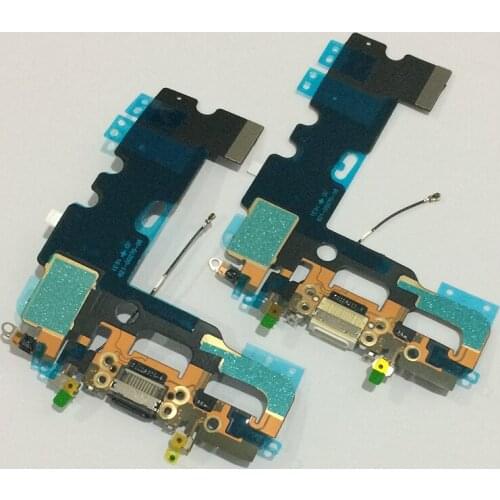 20Pcs/lot Charger Charging Port Dock USB Connector Headphone Audio Jack with Microphone Ribbon Flex Cable For iPhone 7 7G 4.7"