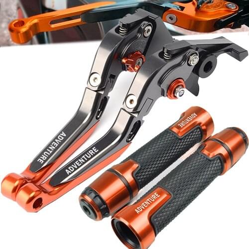790Adventure Motorcycle CNC Adjustable Brake Clutch Lever Handle Grips Handlebars For 1090 1190 1290 1050 690 390 Adventure