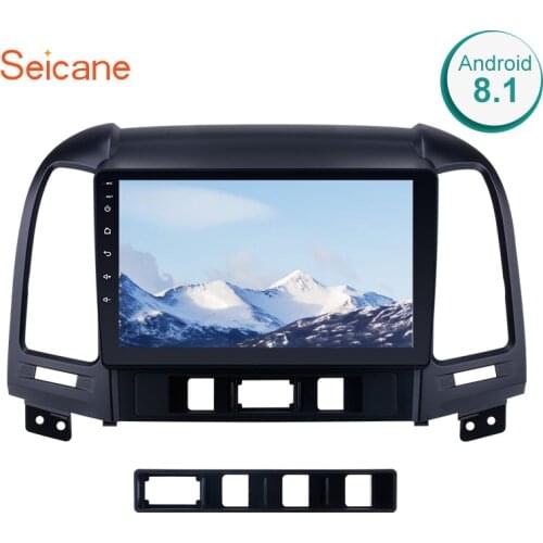 Seicane 9 inch 2Din Android 10.0 Car Radio Audio GPS Tochscreen Multimedia Player Wifi Head Unit For 2005-2012 HYUNDAI SANTA FE