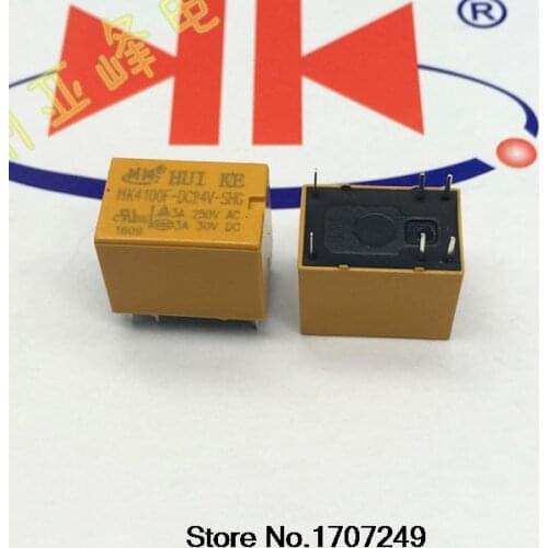 Free Shipping 100% new original relay 50pcs/lot signal relay HK4100F-DC24V-SHG 3A/250VAC30VDC 6PIN