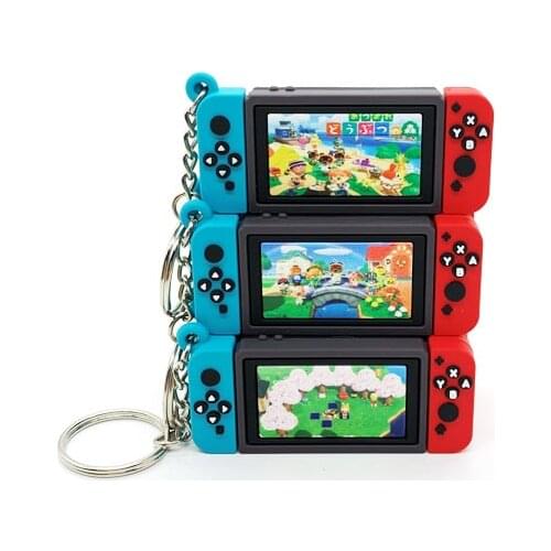 2020 Hot Game Console Keychain Game Machine Controller Handle Keyring Fashion Charm Soft Rubber PVC Key Chains Key Holder