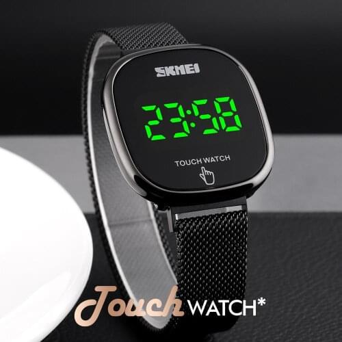 SKMEI New Fashion Top Brand Mens Watch Clock LED Touch Screen Man Women Digital Watches 30M Waterproof Wristwatch Relojes