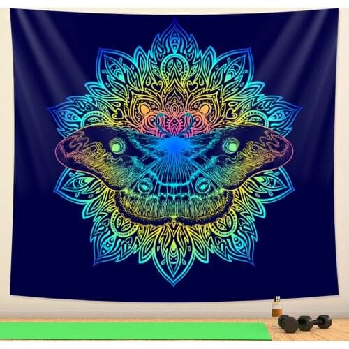 Ancient Indian Buddha chakra meditation tapestry yoga mat Hippie Bohemian decoration Mandala witchcraft home decoration