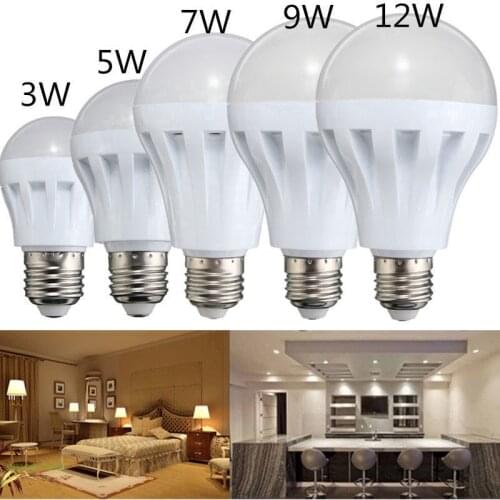 E27 LED Energy Saving Bulb Globe Lights Lamp 3W 5W 7W 9W 12W 15W AC 220V Home Lighting Warm & Cool White Bulbs Lamps Lights