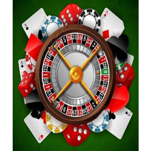 Las vegas party Casino Gambling Element Theme Background polyester or Vinyl cloth High quality Computer print wall backdrops